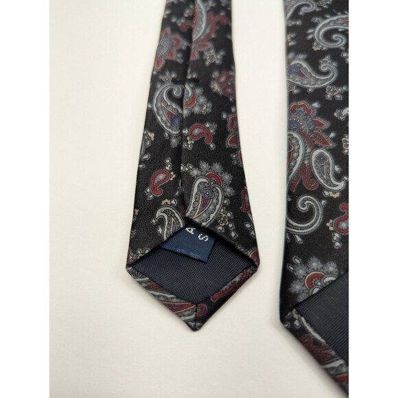 The Kensington Collection Lord & Taylor Paisley Silk Pointed Classic Necktie Tie - Picture 6 of 9